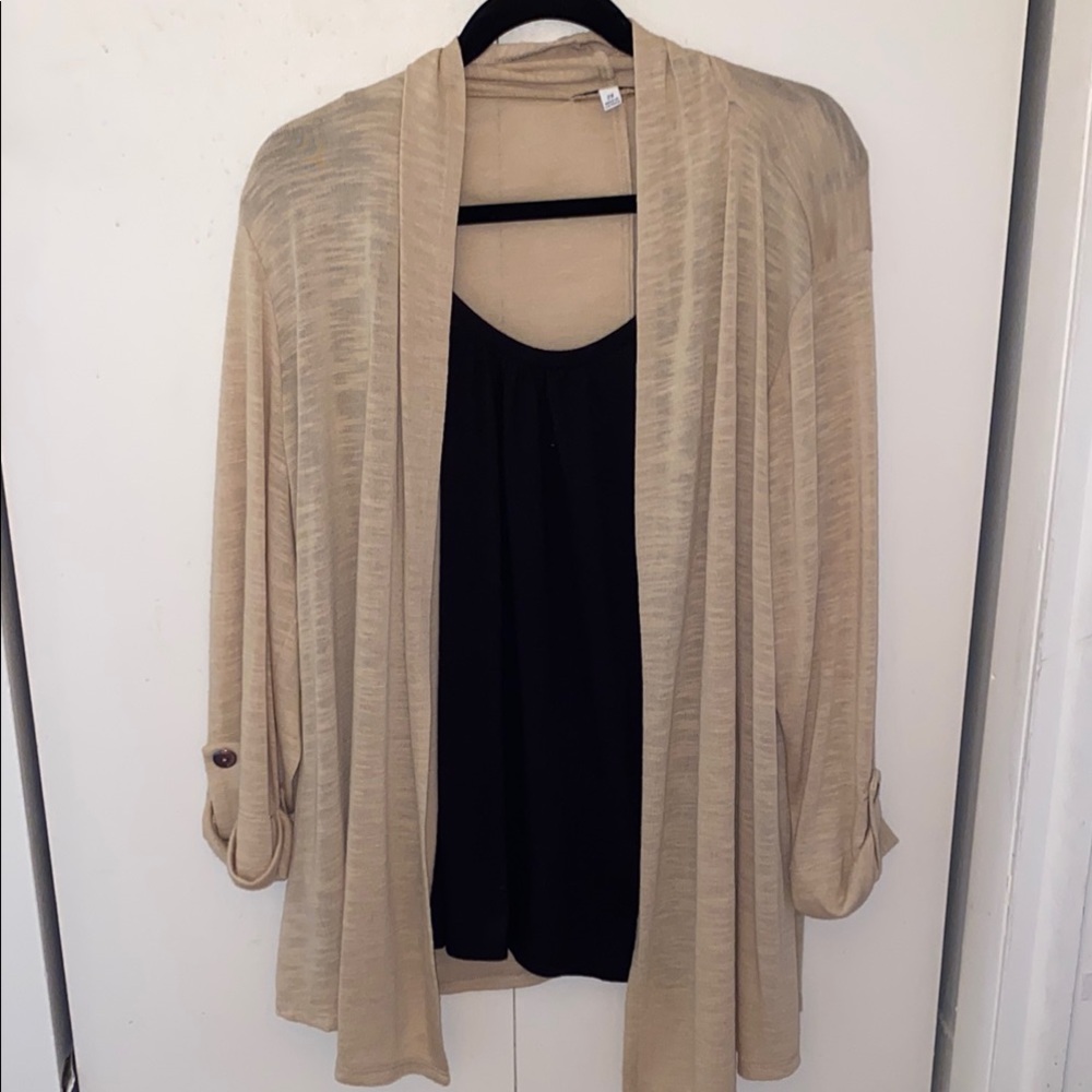 Women's Cream Cardigan Sweater